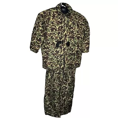 Flotation Jacket & Pants Camouflage Stearns Inc Hood Pockets Large Mens Womens • $86.27