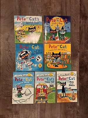 My First I Can Read Book Lot Pete The Cat By James Dean 7 Books • $5.95