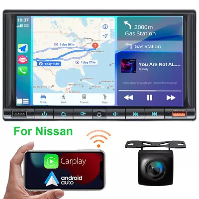 For Nissan Navara D40 2007-2016 7  Car Stereo Radio CarPlay Bluetooth Front Unit • $149.99