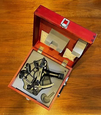 TAMAYA MS-833 MICROMETER MARINE SEXTANT  (Japan 1980) • $450