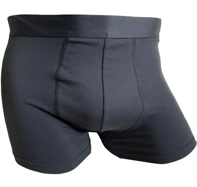 3 PACK Mens BLACK Mixed COTTON Underwear Stretch TRUNKS Boxers Shorts Hipsters • £14.99