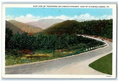 C1920 East Side Of Tuscarora On Lincoln Highway East McConnellsburg PA Postcard • $19.95