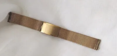 KREISLER Gold Tone Mesh Men's Watch Bracelet Band 18mm • $45