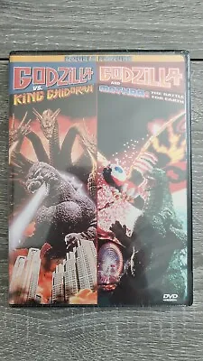 GODZILLA & MOTHRA BATTLE FOR EARTH / GODZILLA VS KING GHIDORA Monster DVD NEW • $99.95