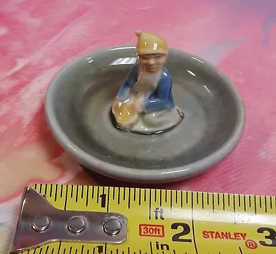 Wade Irish Porcelain Leprechaun Ring Dish Made In Ireland 3” Wide Trinket • $14.95