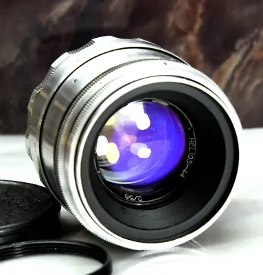 Helios 44 2/58mm Rare Lens Swirling Bokeh 8 Blades Silver  Mount M39+ Ring M42 • $165