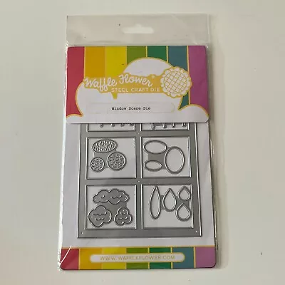 NEW Waffle Flower Steel Craft Die #421294 Window Scene Die Set • $12