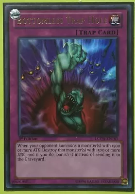 Bottomless Trap Hole YuGiOh! Ultra Rare LCYW-EN181 (LC03) Yugi's World • $3.95