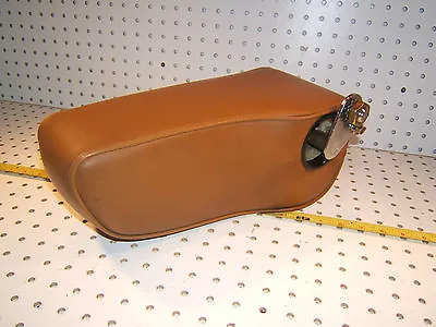 Mercedes Early W123 Front Orange BAMBOO Vinyl MB Tex OE 1 Armrest With 1 Bracket • $419