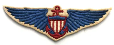 WWII US Navy USMC Aviator Wings Patch 6  -Embroidered On Felt- RARE-NEVER USED • $24.95