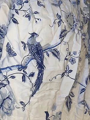 Laura Ashley Bedding Blue Summer Birds King Size Duvet Project PLEASE READ • £20