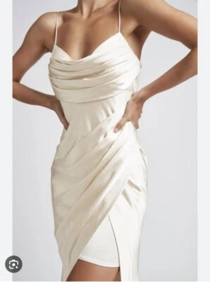 $40 • Buy Sheike Size 8 ‘bella’ Oyster /Cream Dress