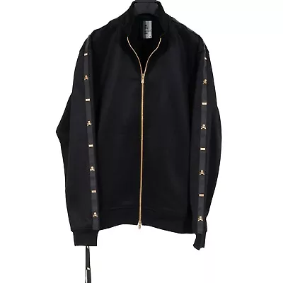 Kith Mastermind Mens Track Jacket Size XL Black Gold Skull Full Zip Windbreaker • $834.99