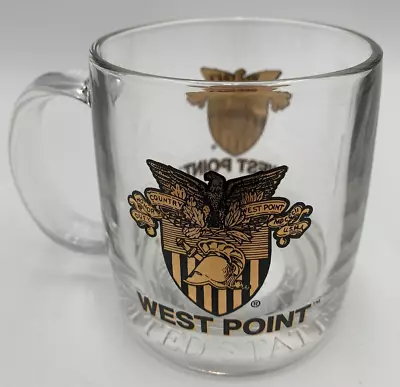 West Point Glass Coffee Cup Clear Mug Military Academy • $6.91