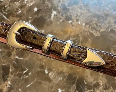 Santa Fe RDM Randall Moore Sterling .925 Silver Ranger Belt Buckle Alligator  • $425