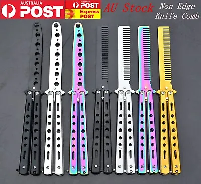 CSGO Rainbow Butterfly Comb Knife Metal Folding Practice Trainer Training Tool • $7.99