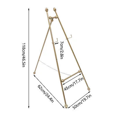 2pcs Golden Wedding Easel Stand Art Exhibition Car Show Gold Frame Display Stand • $71