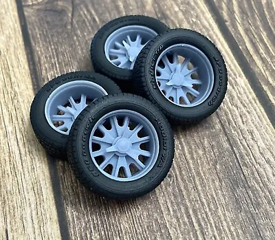 1/24 Scale: 17-inch “Halibrand Eleanor” Model Car Wheels/tires. Resin; 3D Print • $16.99