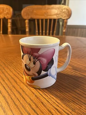 Disney Store Minnie Mouse Coffee Mug Pink Purple In Excellent Condition • $10.99