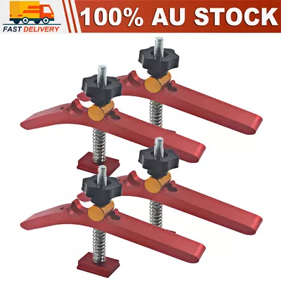 4Pcs Aluminum Alloy Quick Acting Hold Down Woodworking T-slot T-track Clamp Set • $42.99