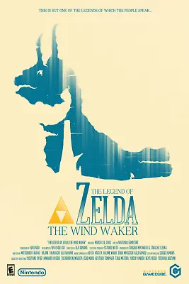 $18 • Buy Zelda: The WInd Waker Poster Collections - Size 24  X 18  (Set 9 Out Of 9)