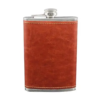 Hip Flask Vintage Leakproof Flagon For Groomsman Alcohol For Storing • $22.06