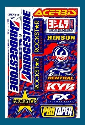 Brigdstone Sticker Graphics Decal Sheet For Motorcycle Car ATV MX Dirt Bike #B02 • $2.99