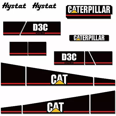 Caterpillar Graphic Sticker Decal Kit For CAT D3C Crawler Dozer Tractor  • $189.95