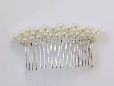 Pearls Headdress Wedding Hair Comb Diamante Bridal Headpieces Hair Accessories • £17