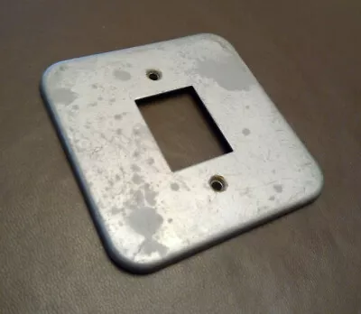 £4.50 • Buy MEM/EATON - 1 Gang Surface Cover Plate Grid System - Metal Clad OLD STYLE