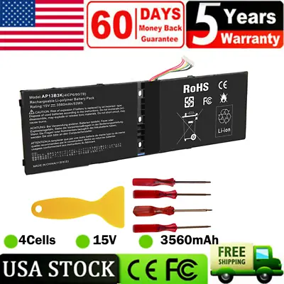 Laptop Battery For Acer Aspire V5-552P M5-583P KT.00403.015 4ICP6/60/78 AP13B3K • $24.39