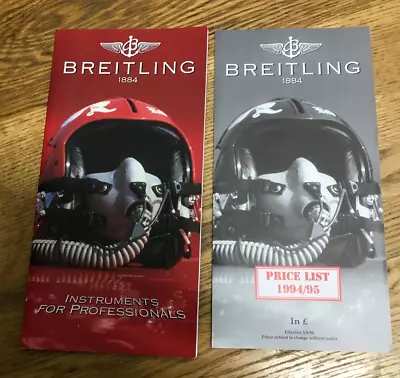 £39.99 • Buy Very Rare Breitling Watch Catalogue; 1994 / 1995 With Price List
