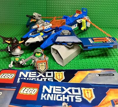 Lego Nexo Knights 70320 Aaron Fox's Aero-Striker V2 Near Complete Build W/ Figs • $20