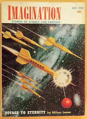 Imagination Sci-Fi Pulp July 1953 Philip K. Dick Milton Lesser Mack Reynolds • $18