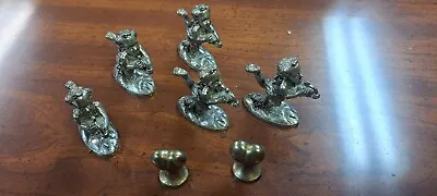 Metzke Miniature Angel Cupid Pewter 1994 And Gold Pewter Hearts1 993 Lot • $14