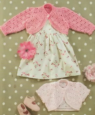 £2.69 • Buy 0648 Baby's Boleros Cardigans 16-26  DK - Vintage Knitting Pattern Reprint