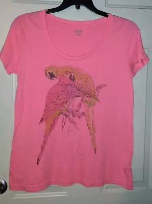 Mossimo Supply Co Scoop Neck T-Shirt Women's XL Pink Parrot Short Sleeve • $4.99