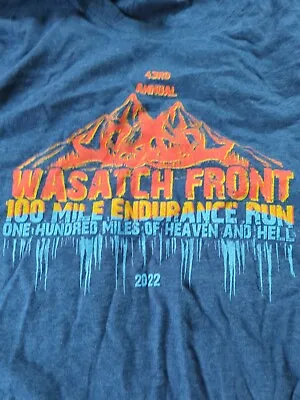 Wasatch 100 Running Race Long Sleeved Shirt Size L  Marathon Triathlon New Utah • $25