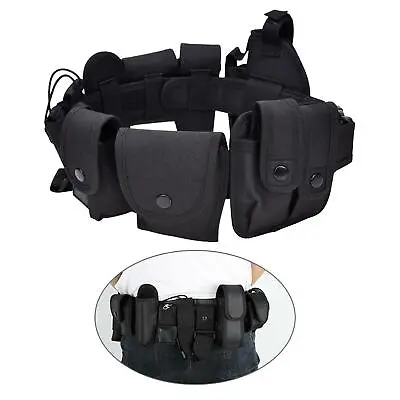 £34.75 • Buy Mens Police Security Guard Duty Utility Belt Gun Belly Band With Pouch Set