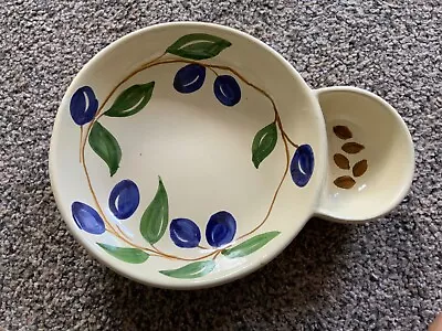 Hand Painted Made In Italy Olive And Pit Dish Dinner Party Dish • £8