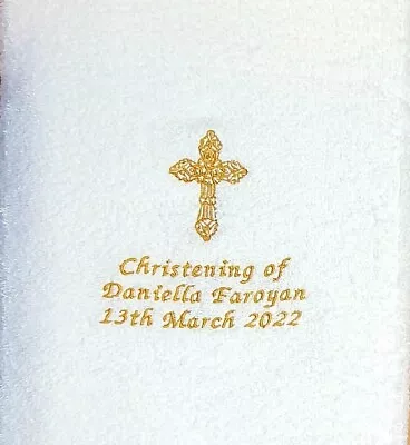 £20 • Buy Christening Personalised Embroidered Towels  Gift Christmas Birthday Present
