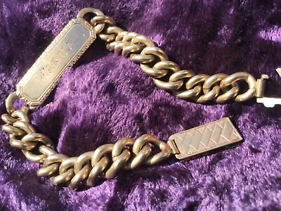 $100 • Buy Beautiful Vintage 9ct Double Gold Lined Bracelet. 24.5Grams! Not Scrap! (Carole)