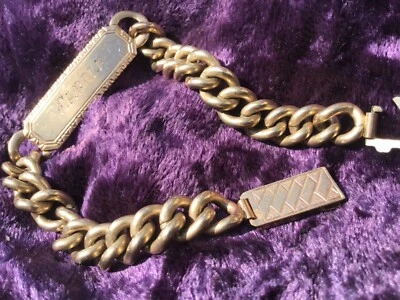 $100 • Buy Beautiful Vintage 9ct Double Gold Lined Bracelet. 24.5Grams! Not Scrap! (Carole)
