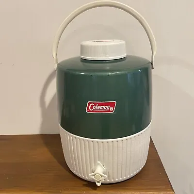 Vintage Coleman Water Jug Green 2 Gallon Dated 05/74clean Ready To Useretro • $35