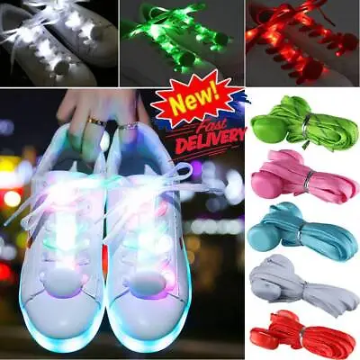 £5.27 • Buy Shoe Laces Platube Light Up Part Shoelaces Glow Multi 7Colour LED Flash Luminou