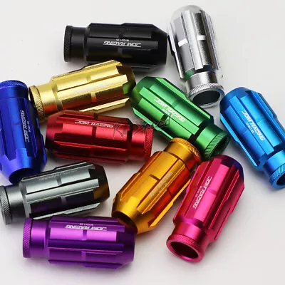 20x Open-End Red M12x1.25 24mmOD 50mm Lug Nuts+Key For Conical Seat Wheels • $20.30