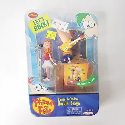 $38.99 • Buy New Disney Phineas And Ferb Rockin' Stage Candace And Phineas