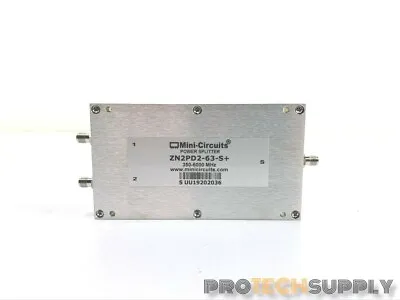 Mini-Circuits ZN2PD2-63-S+ Power Splitter/Combiner 350-6000MHz 25W 50 Ohms • $29