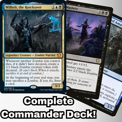 MTG Commander EDH Deck Wilhelt The Rotcleaver 100 Magic Cards Custom Zombies • $60.47