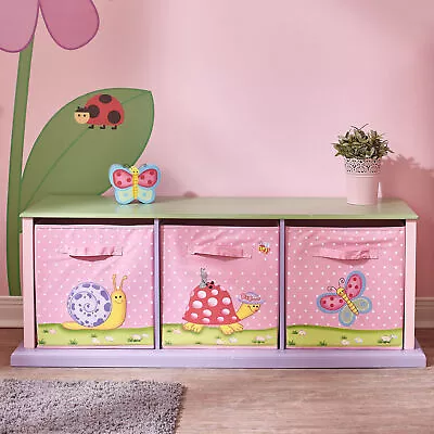 Childrens Kids Toy Storage Box BenchOrganizer Shelf Toy Box Quality Wood • £228.99
